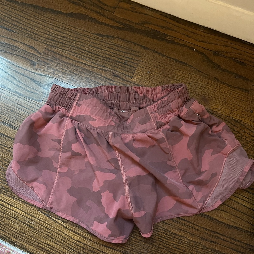 lululemon athletica Pink Athletic Shorts Lightweight Moisture-Wicking